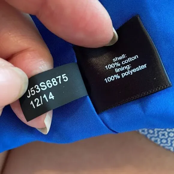 The Limited blue & white‎ blazer/jacket with 3/4 sleeves - Picture 11 of 12